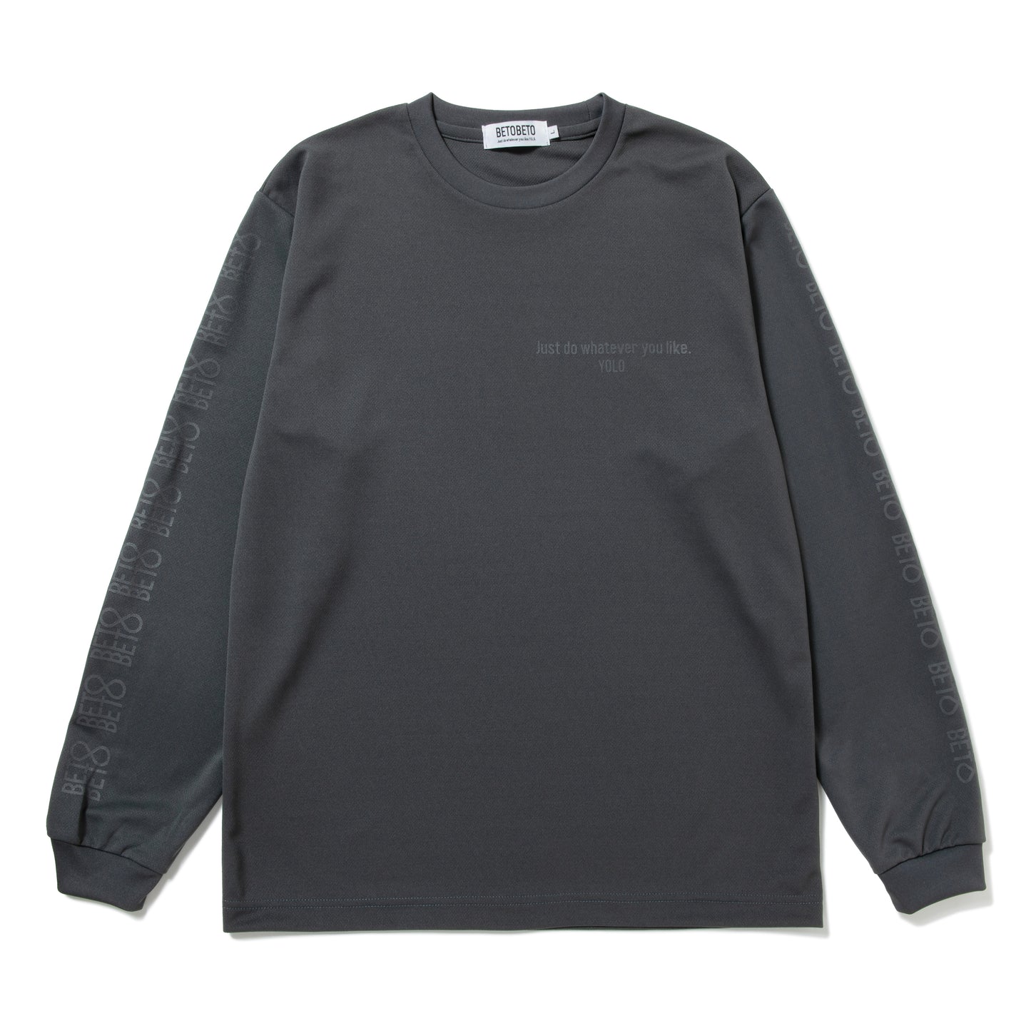 BETOBETO25 プリントドライロングTシャツ