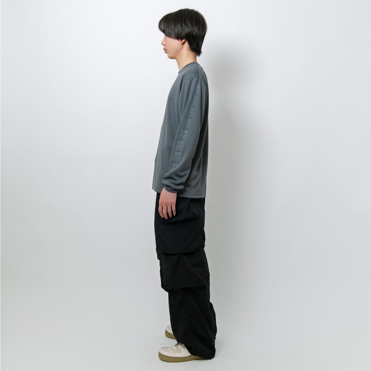 BETOBETO25 プリントドライロングTシャツ