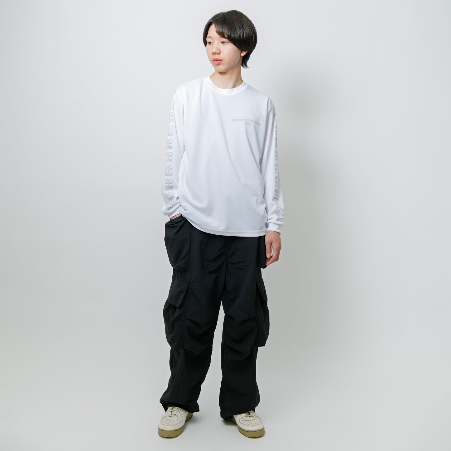 BETOBETO25 プリントドライロングTシャツ