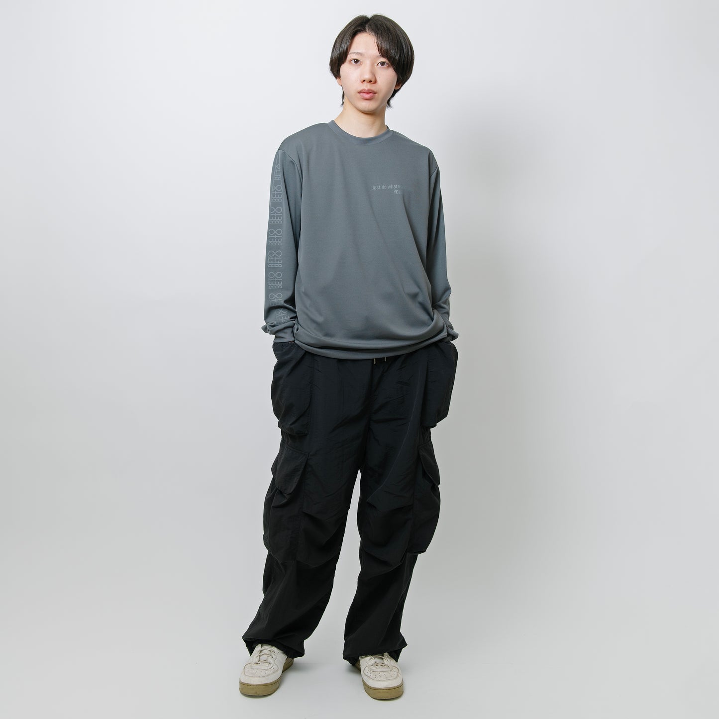 BETOBETO25 プリントドライロングTシャツ