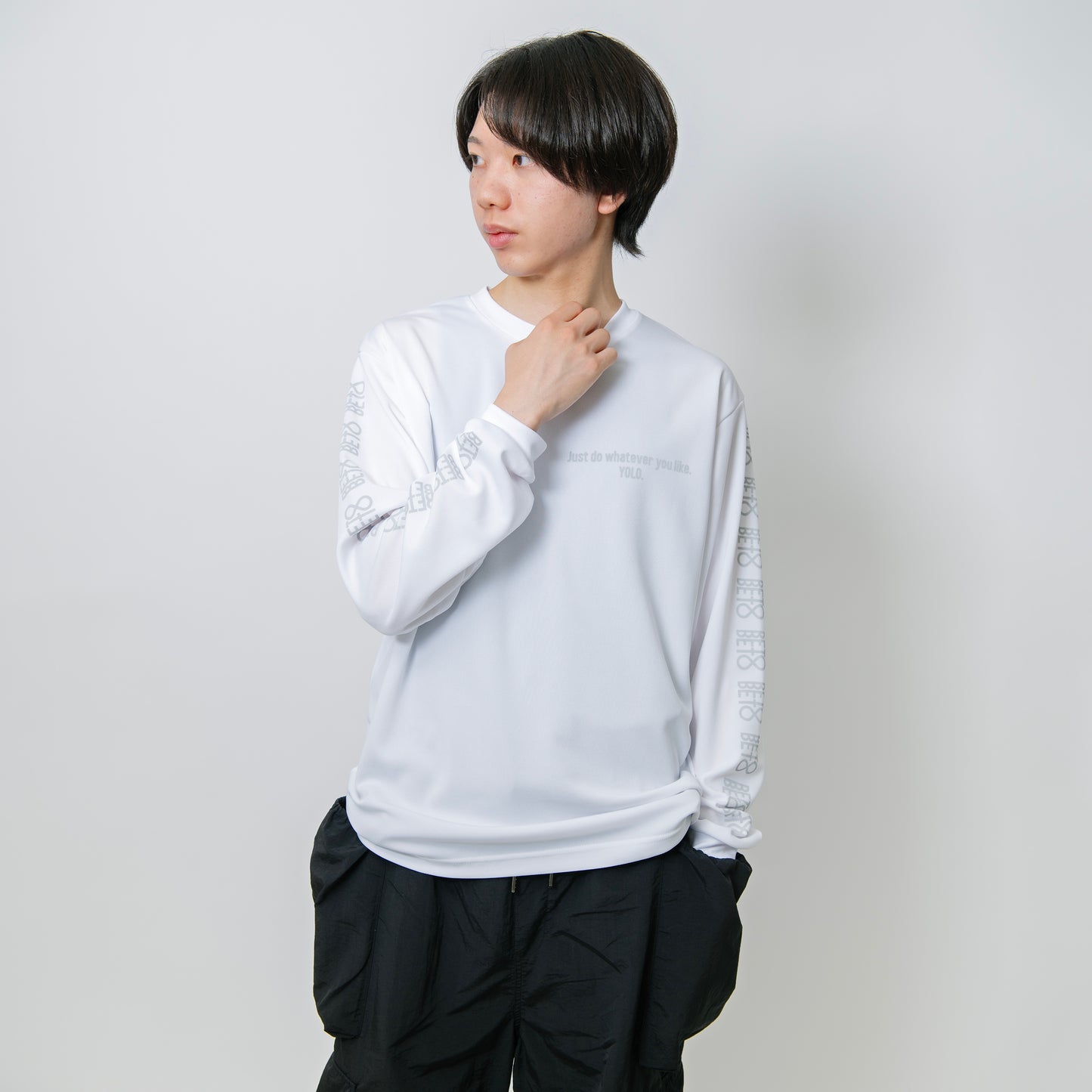 BETOBETO25 プリントドライロングTシャツ