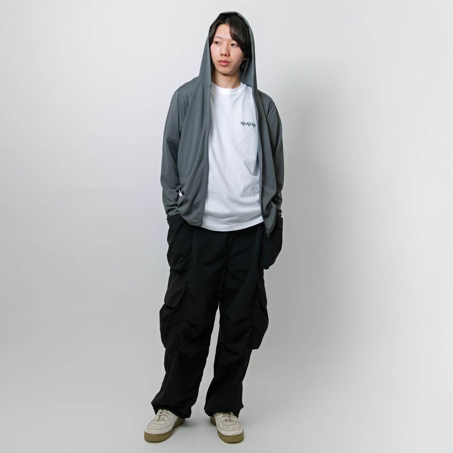 BETOBETO25 プリントドライジップパーカー
