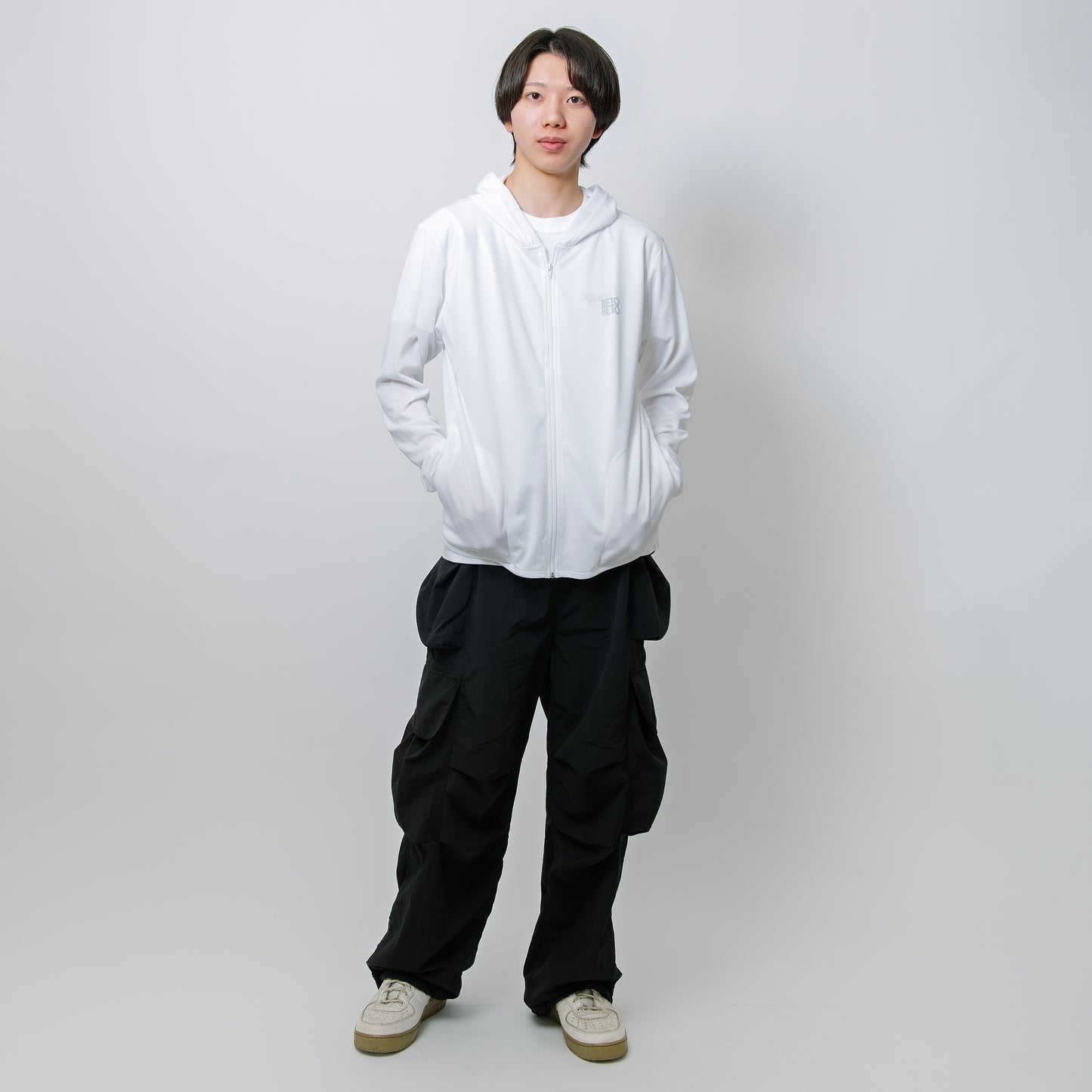BETOBETO25 プリントドライジップパーカー