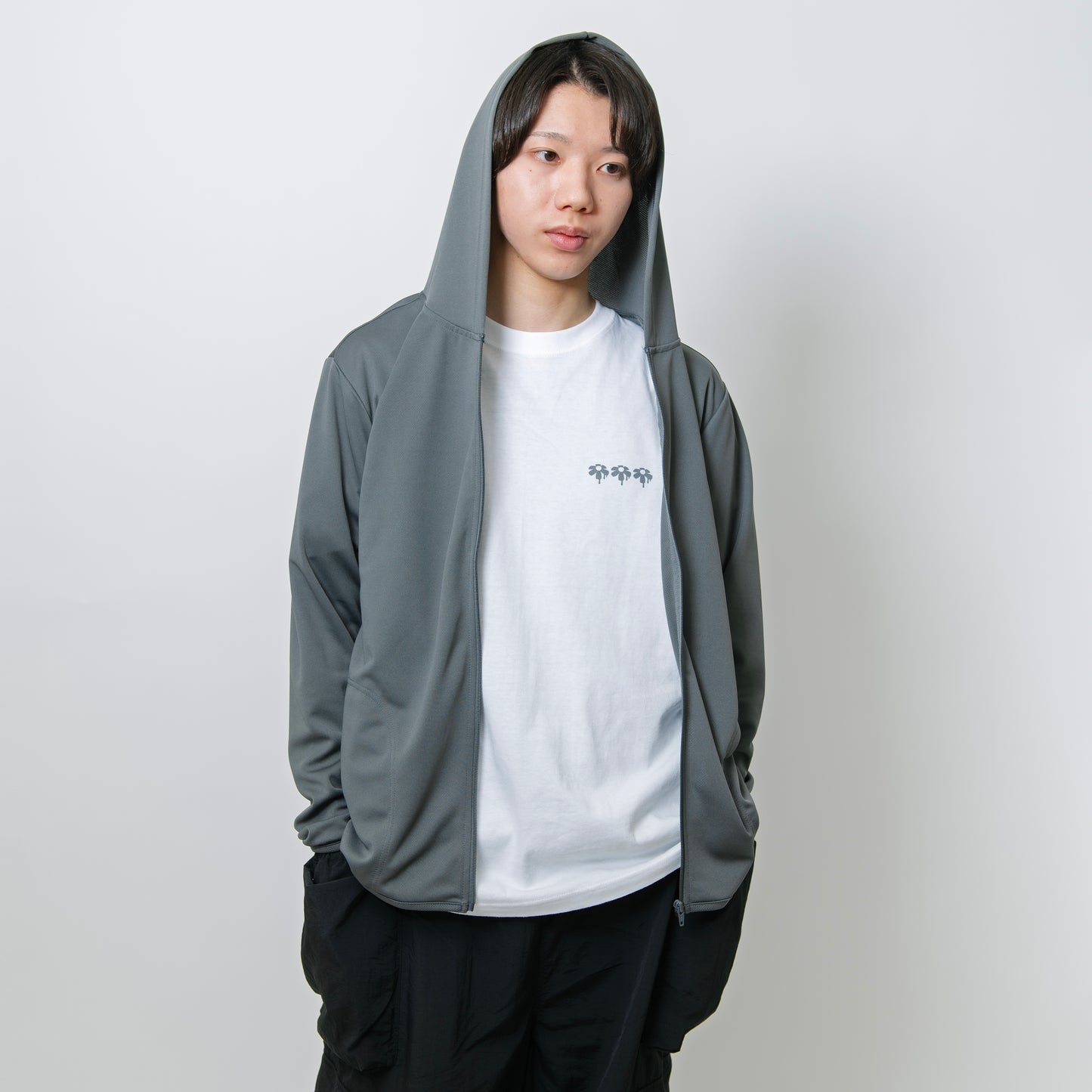 BETOBETO25 プリントドライジップパーカー