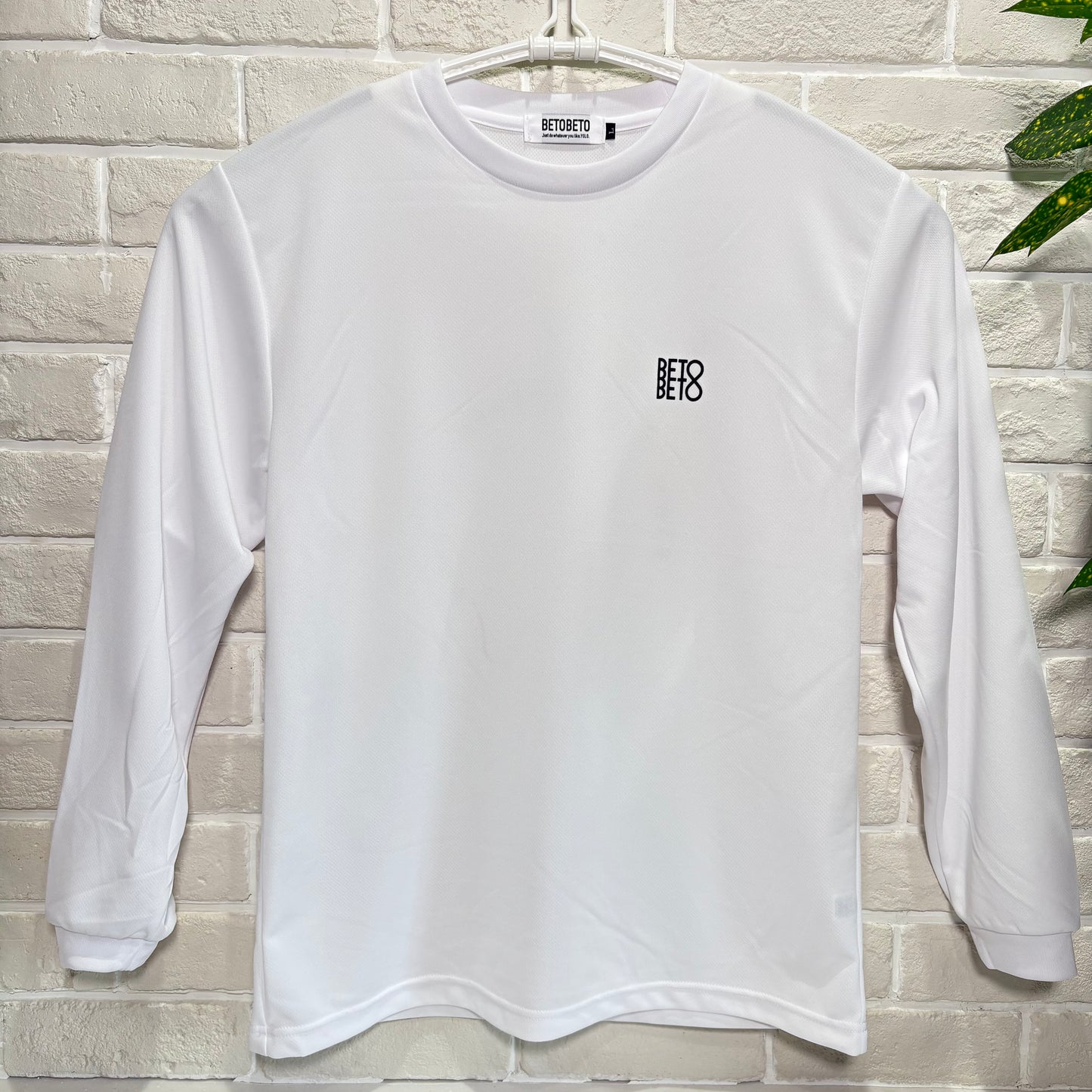 BETOBETO26ドリップロゴドライロングTシャツ