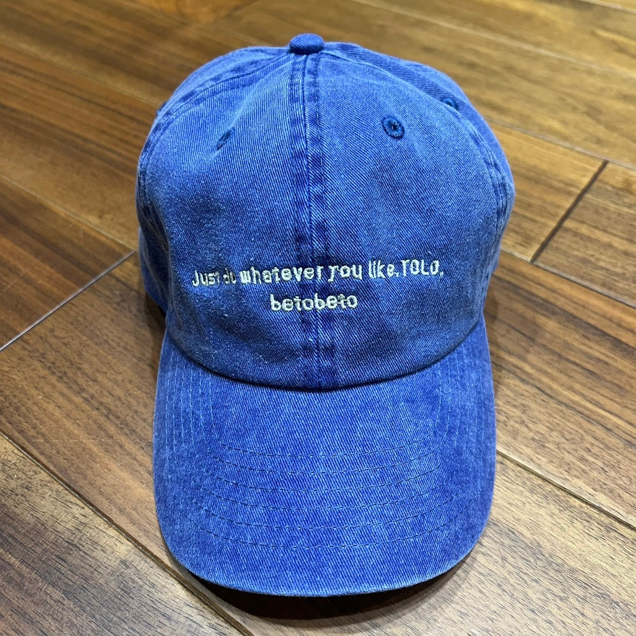 BETOBETOスローガン刺繍キャップ