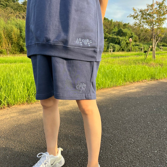 BETOBETOフラワースウェットショーツ